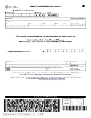 Fill Your Texas 05 164 Form