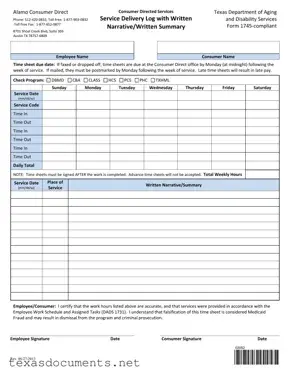Fill Your Texas 1745 Form