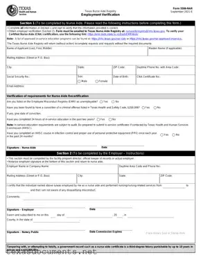 Fill Your Texas 5506 Nar Form