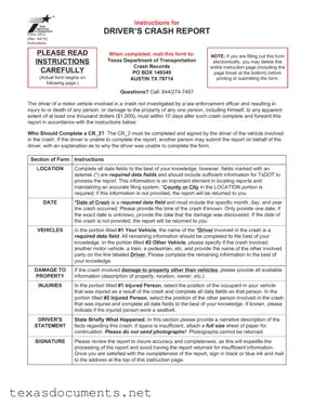 Fill Your Texas Blue Form