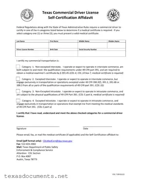 Fill Your Texas Cdl 7 Form