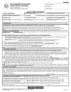 Fill Your Texas Dwc069 Form