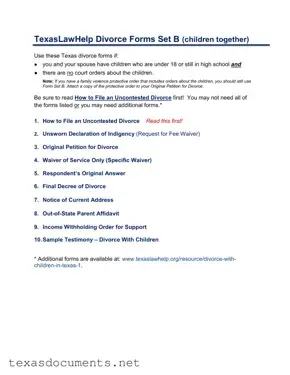 Fill Your Texas Law Help Form