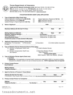 Fill Your Texas Lhl005 Form