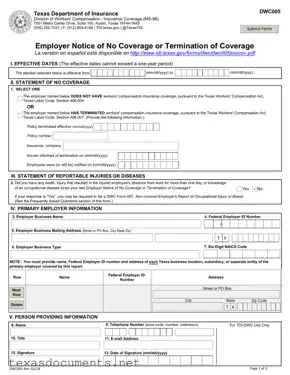 Fill Your Texas Notice Form