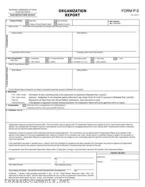 Fill Your Texas P 5 Form