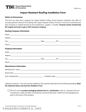 Fill Your Texas Pc068 Form