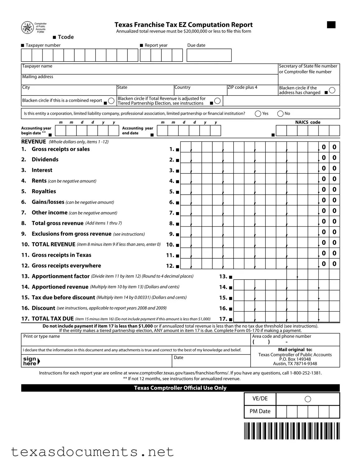 Fill Your Texas 05 169 Form