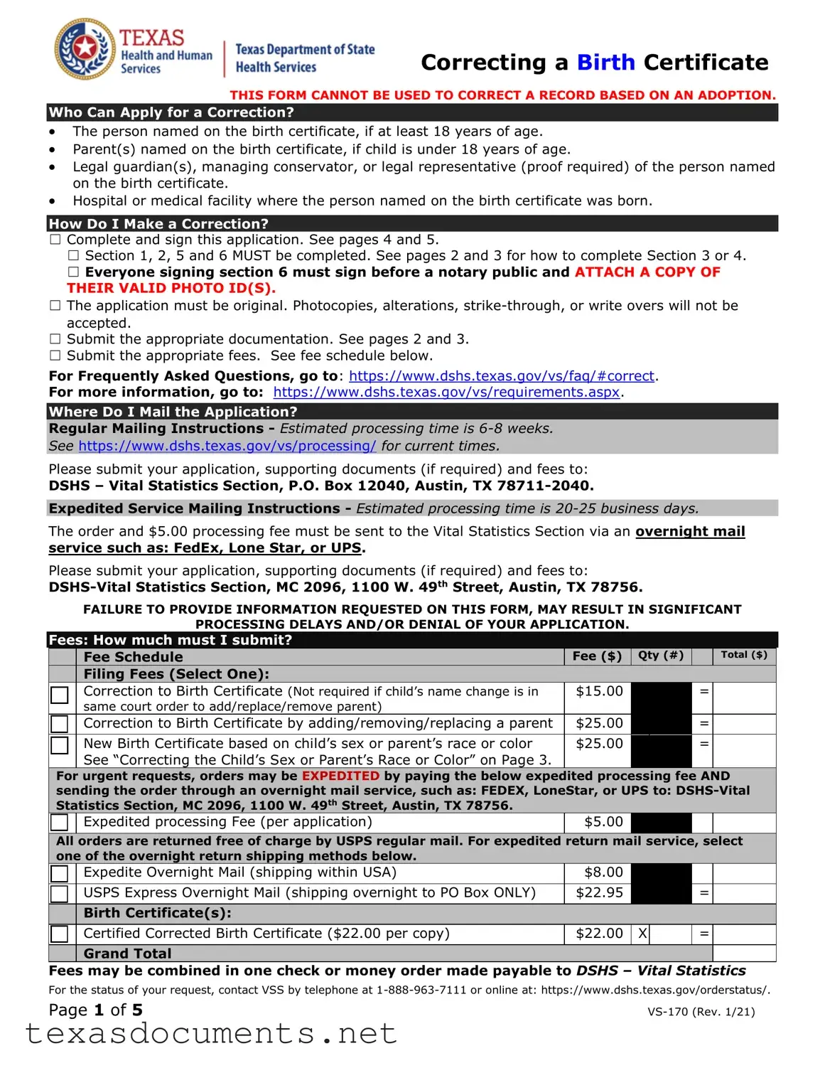 Fill Your Texas Certificate Birth Form