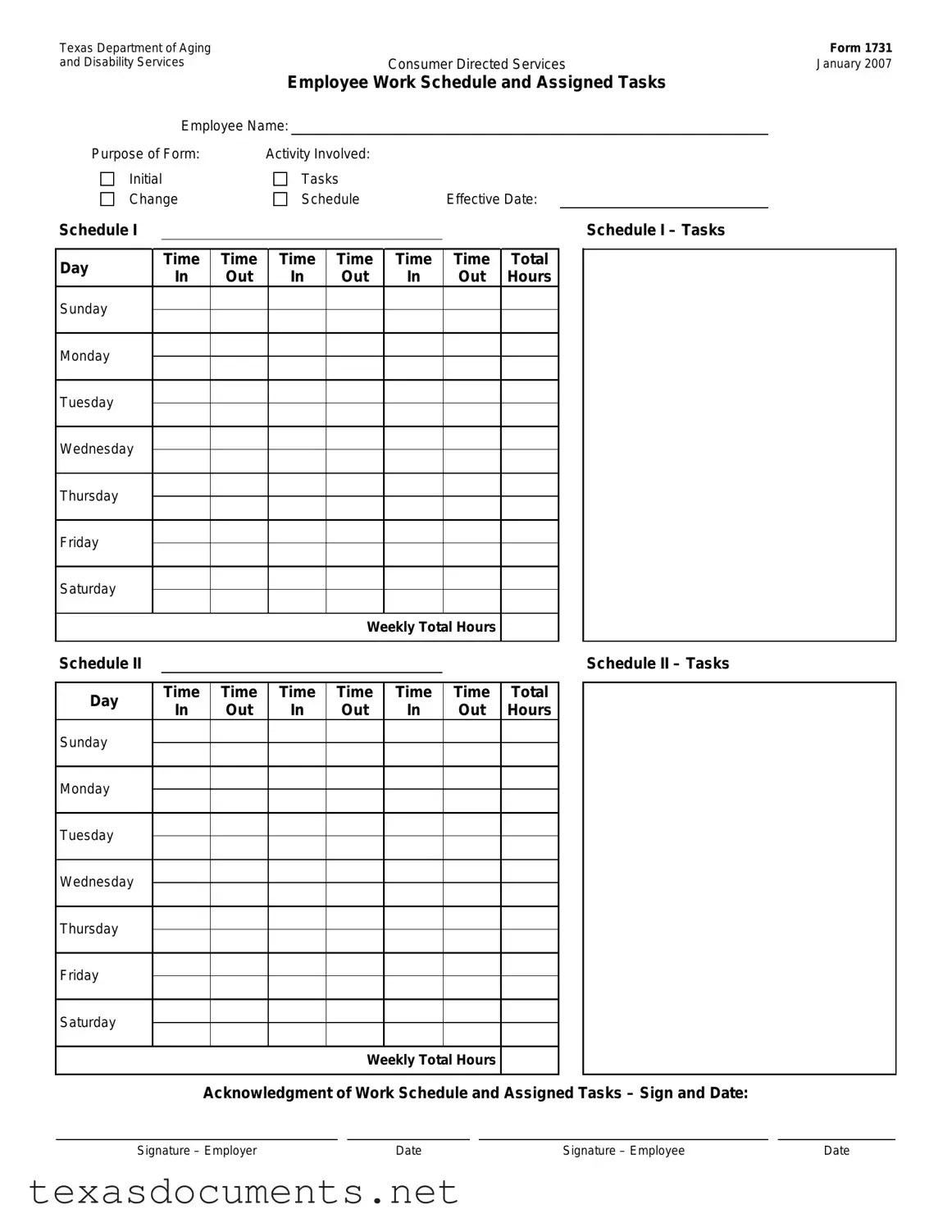 Fill Your Texas Department Of Aging And Disability Services Form