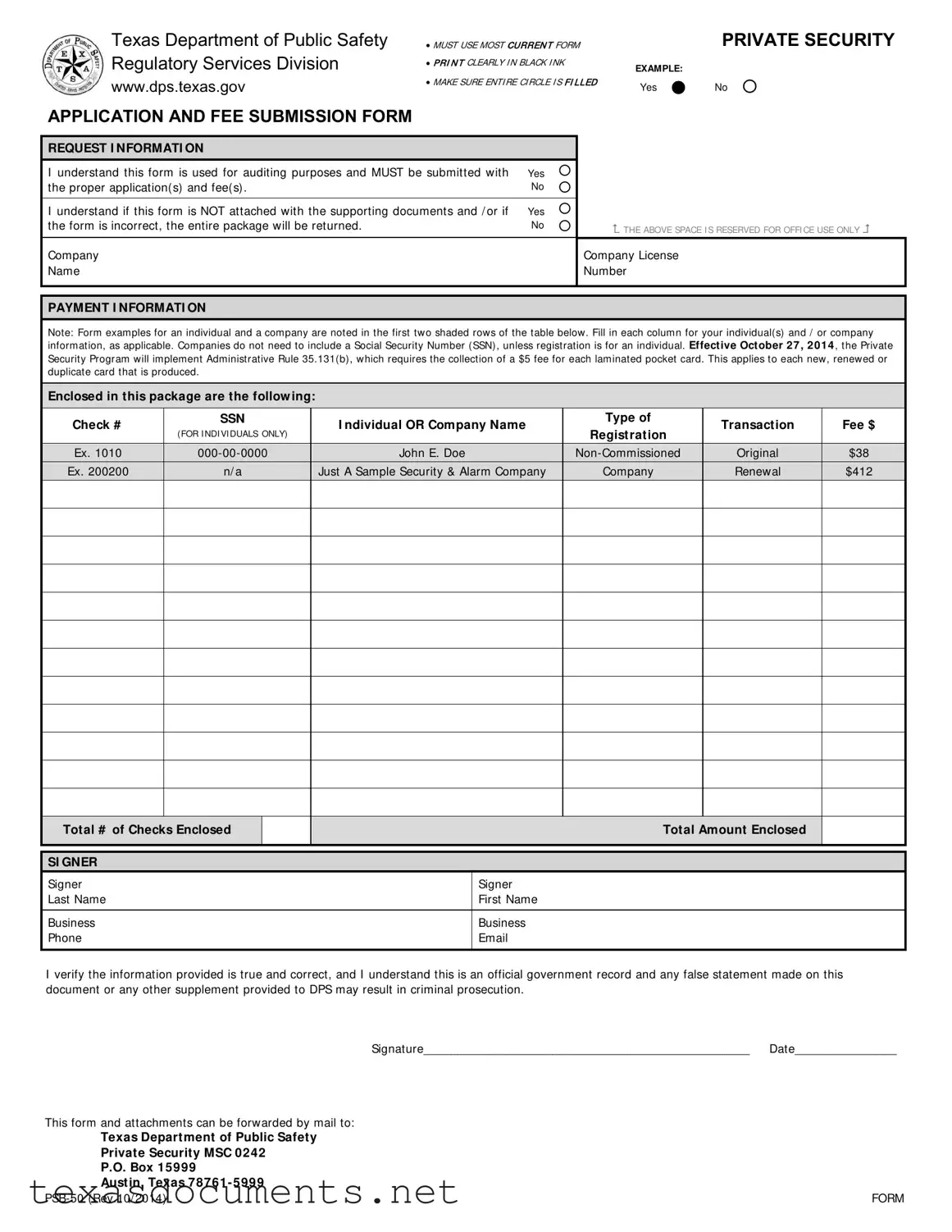 Fill Your Texas Department Of Public Safety Form