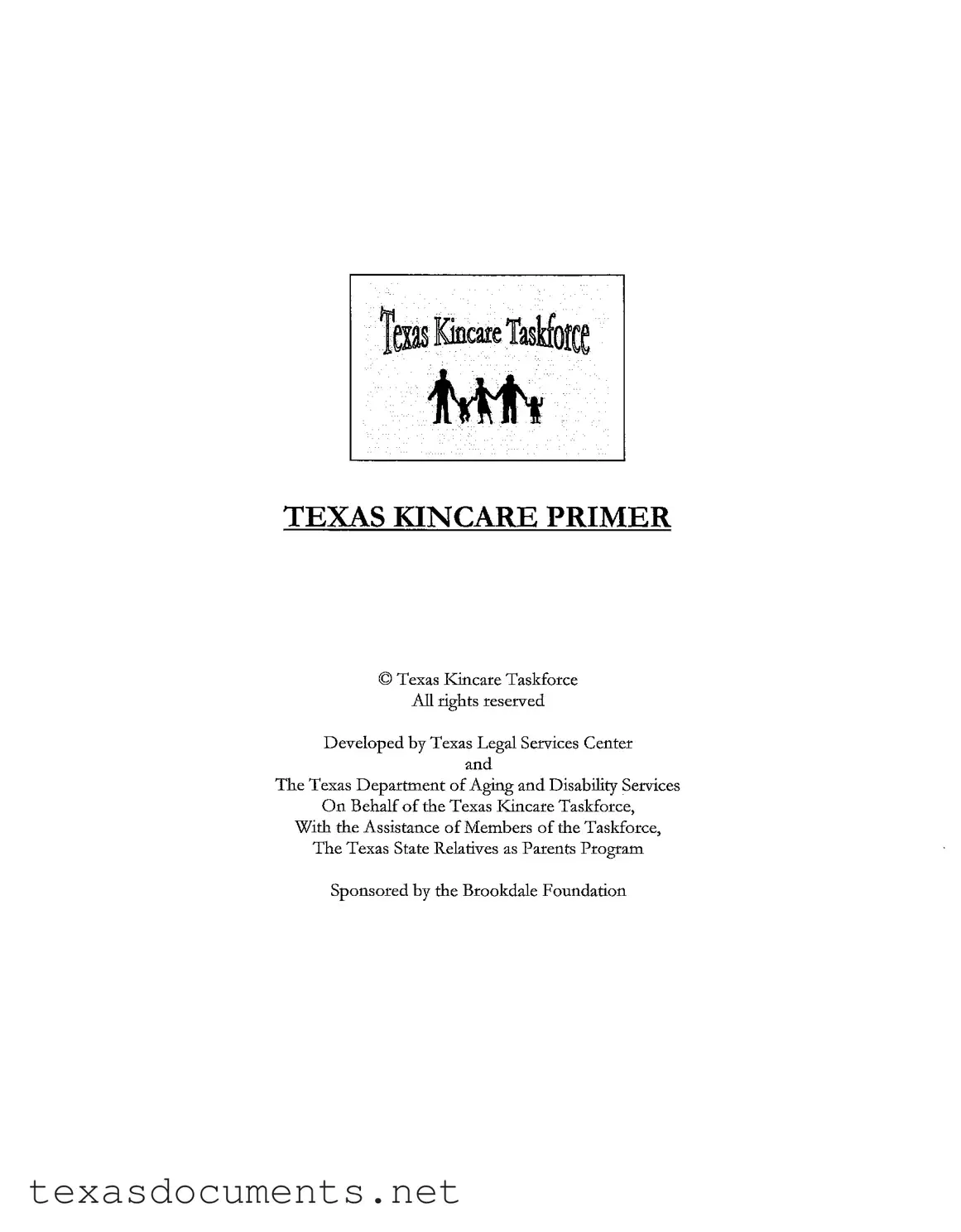Fill Your Texas Kincare Primer Form
