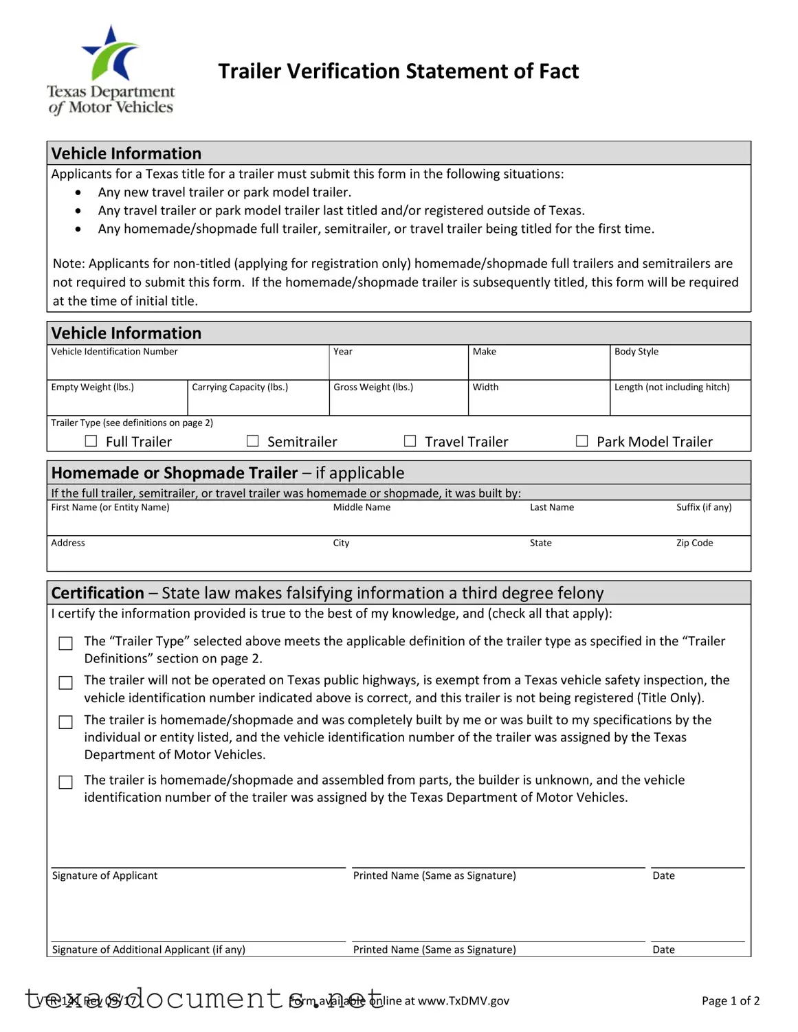 Fill Your Texas Vtr 141 Form